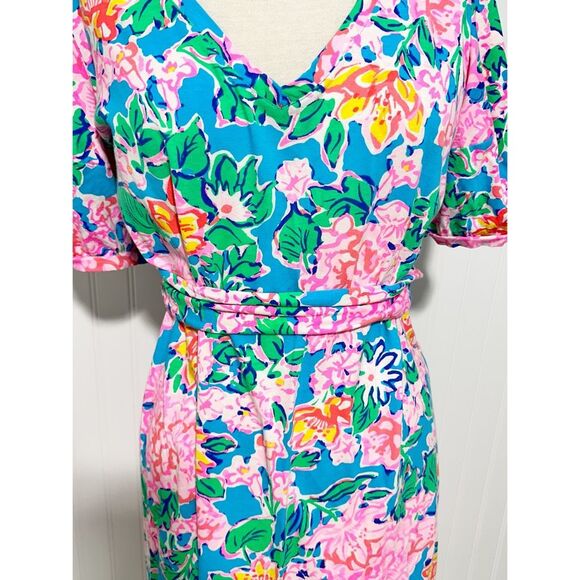 Lilly Pulitzer Women's Rose To The Occasion Isolde Dress Multicolor XL - Picture 4 of 14